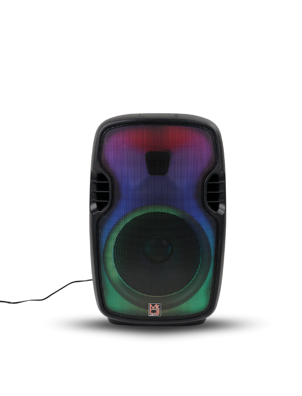 MR DJ PL15FLAME 15" Portable Translucent Bluetooth DJ PA Karaoke Active Powered Party Speaker