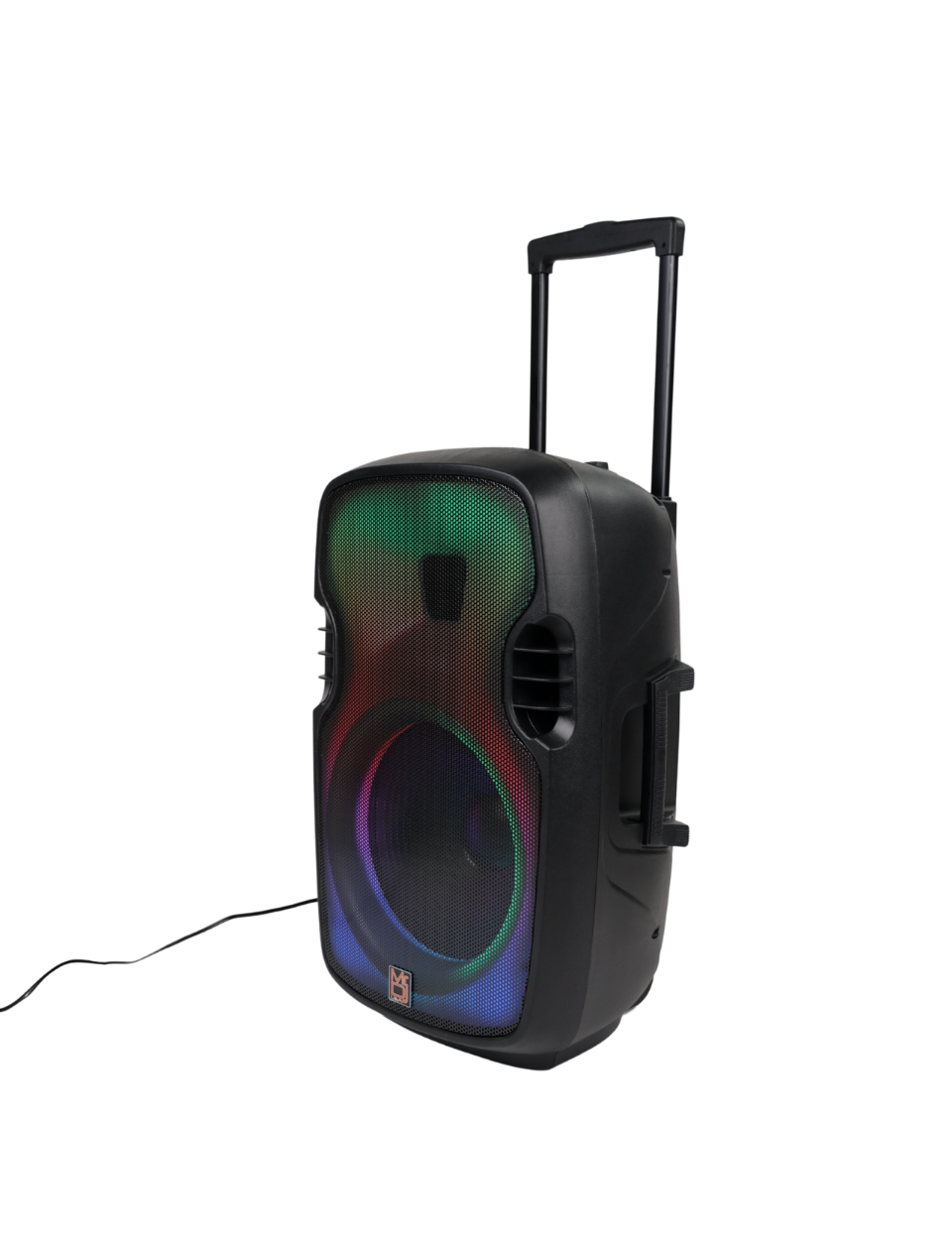 MR DJ PL15FLAME 15" Portable Translucent Bluetooth DJ PA Karaoke Active Powered Party Speaker