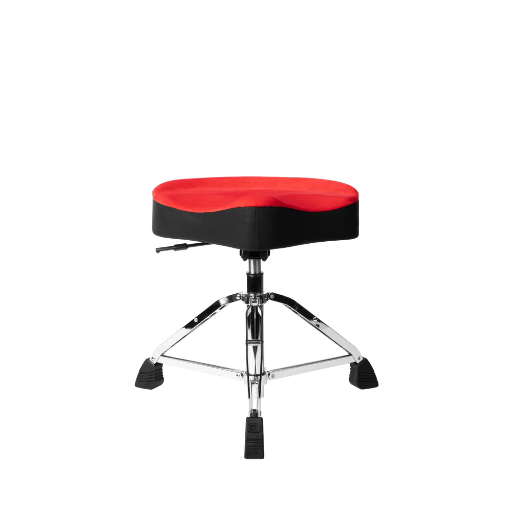 Gator Cases GP-DTH-ASD-RD Air Glide Drum Throne Saddle Seat- Red