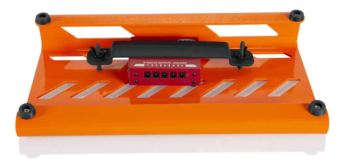 Gator Cases GPB-LAK-OR Orange Aluminum Pedal Board - Small w/ Carry Bag