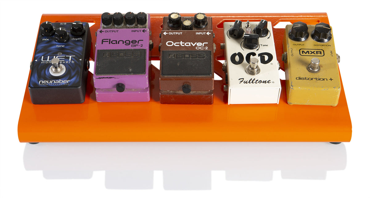 Gator Cases GPB-LAK-OR Orange Aluminum Pedal Board - Small w/ Carry Bag