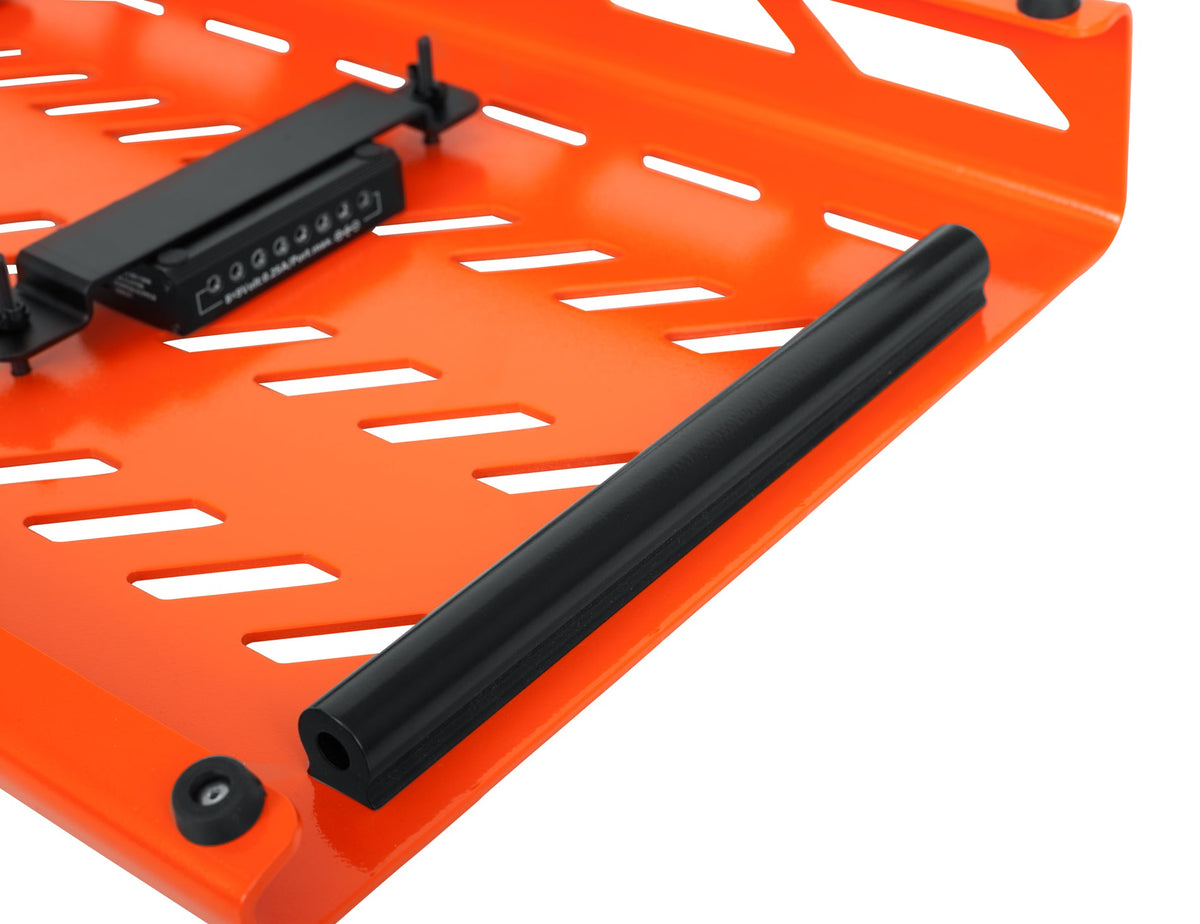Gator Cases GPB-XBAK-OR Orange Aluminum Pedal Board - XL w/ Carry Bag