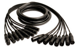 Mogami GOLD 8 XLR-XLR-35 Gold 8-Channel XLR Male to XLR Female Audio Snake Cable (35')