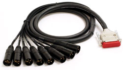 Mogami GOLD-DB25-XLRM-75 8-channel Analog Snake Cable - 75 feet