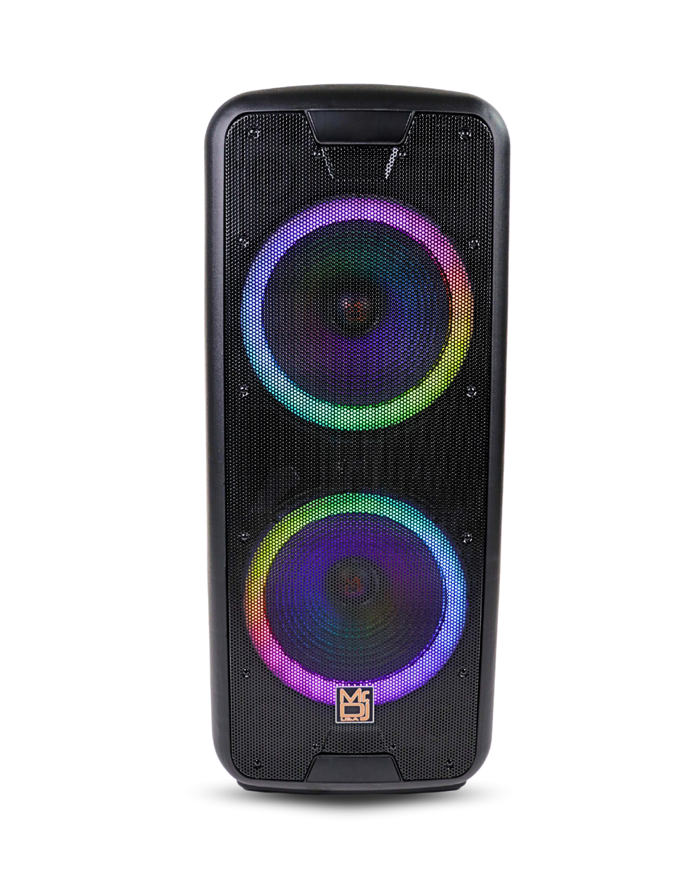 MR DJ LETS PARTY+ Dual 12" 4000W Battery Powered Bluetooth Speaker Microphone Party Speaker