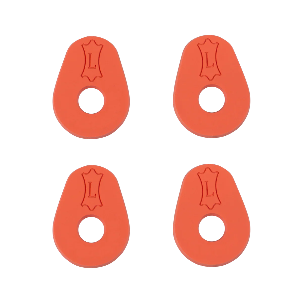 Levy's Leathers LVY-RINGBLOCK-OR Orange Stretchy Rubber Guitar Strap Locks