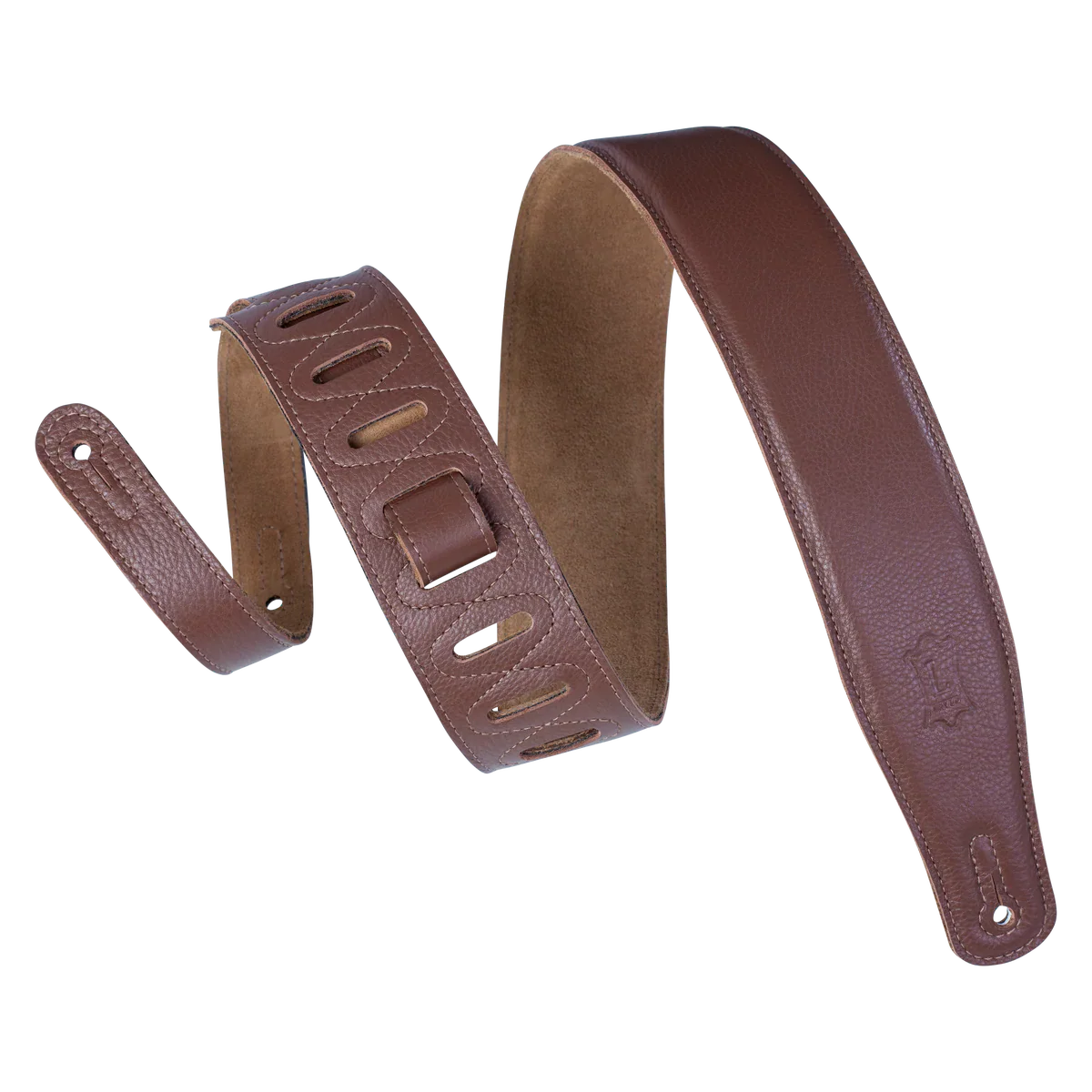 Levy's Leathers M26GF-BRN Garment Leather Guitar Strap - Brown