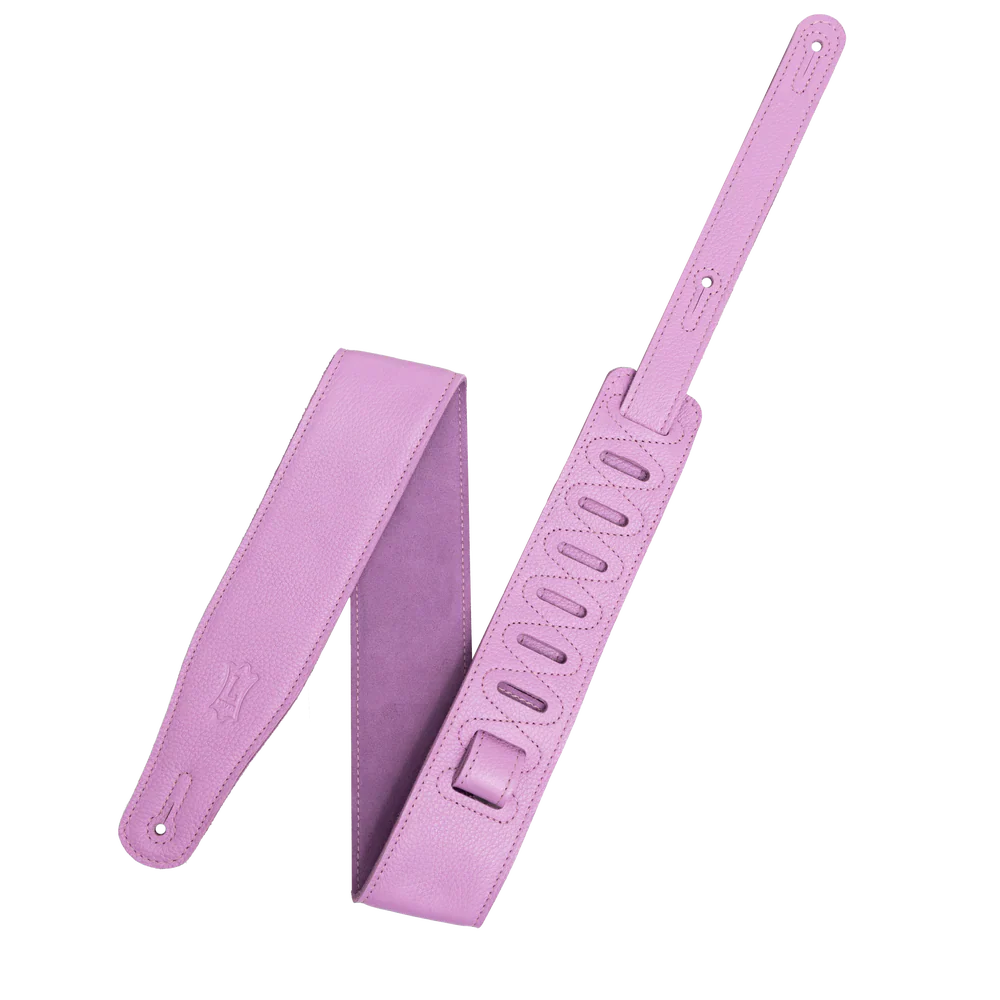 Levy's Leathers M26GFP-PNK Pastel Series Garment Leather Guitar Strap - Orchid