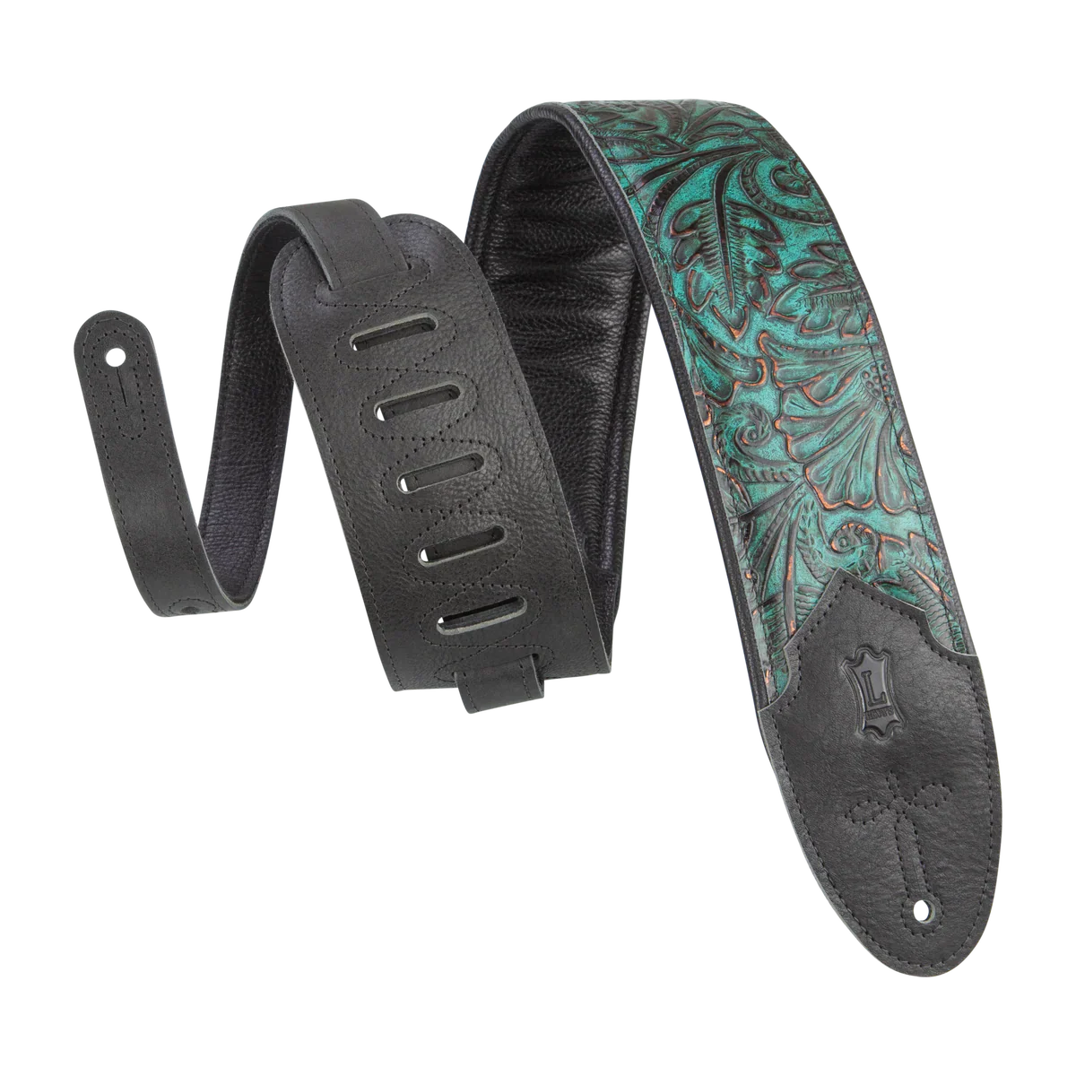 Levy's Leathers M4WP-001 Embossed Leather Guitar Strap