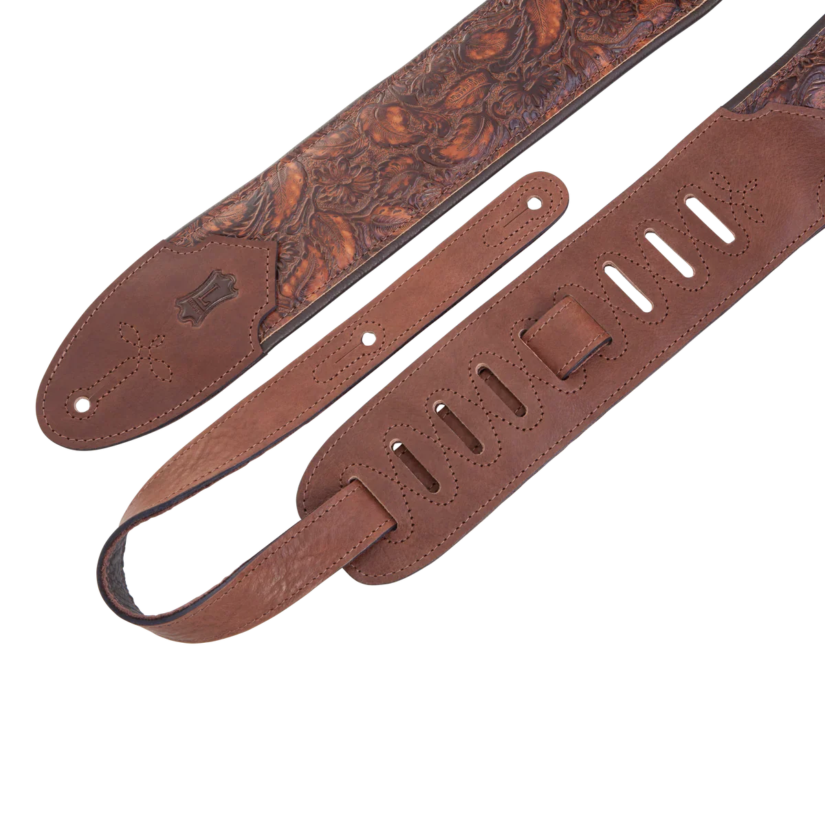 Levy's Leathers M4WP-006 Sundance Series 3" Wide Embossed Leather Guitar Strap