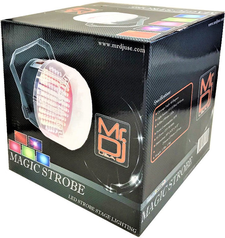 MR DJ MAGICSTROBE 112 RGB Led Strobe Effect Stage Lighting with RGB Color Mixing & Sound Activation