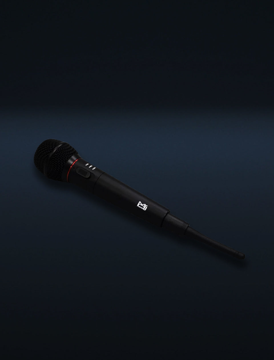 MR DJ MIC1000 Dual Function Wireless/Wired Black Handheld Microphone System