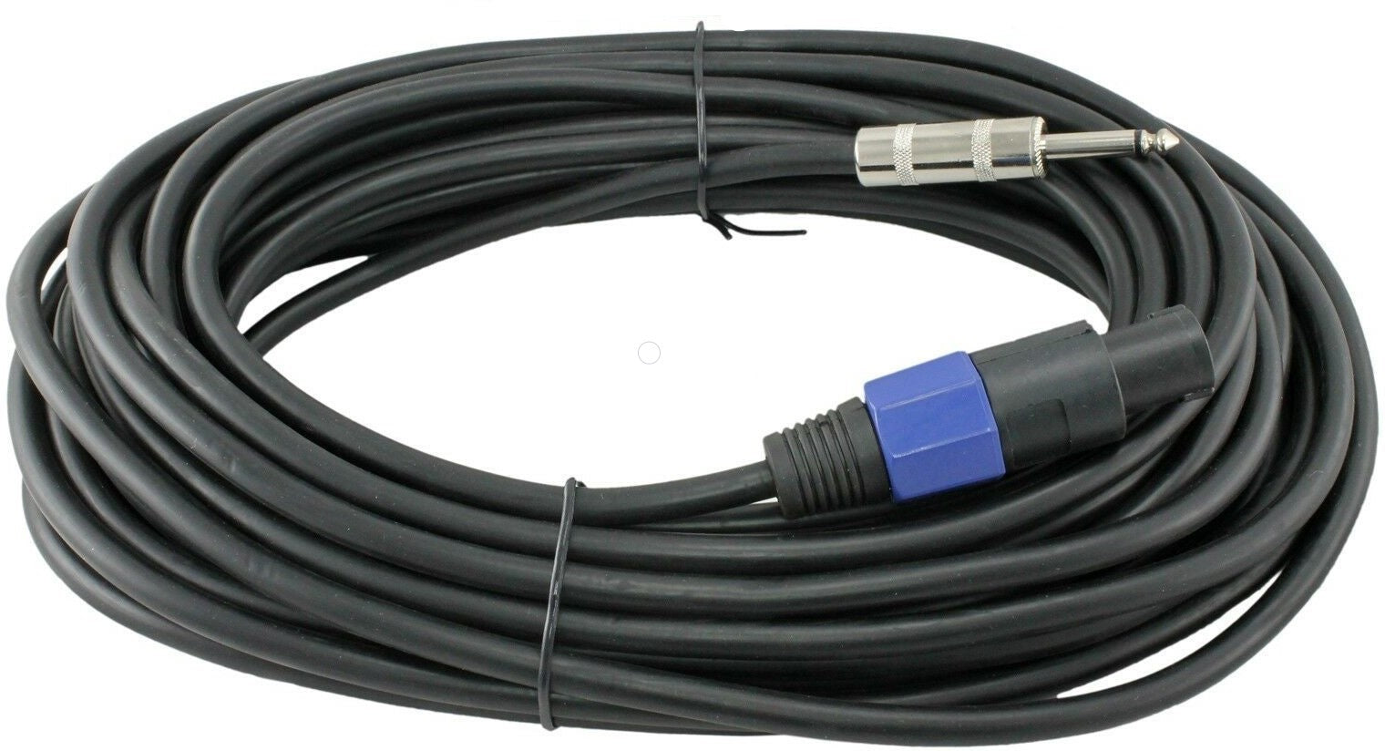 MR DJ CQSM12 12' Pro PA DJ Karaoke Speakon Plug to 6.35mm 1/4" Plug Speaker Wire Cable