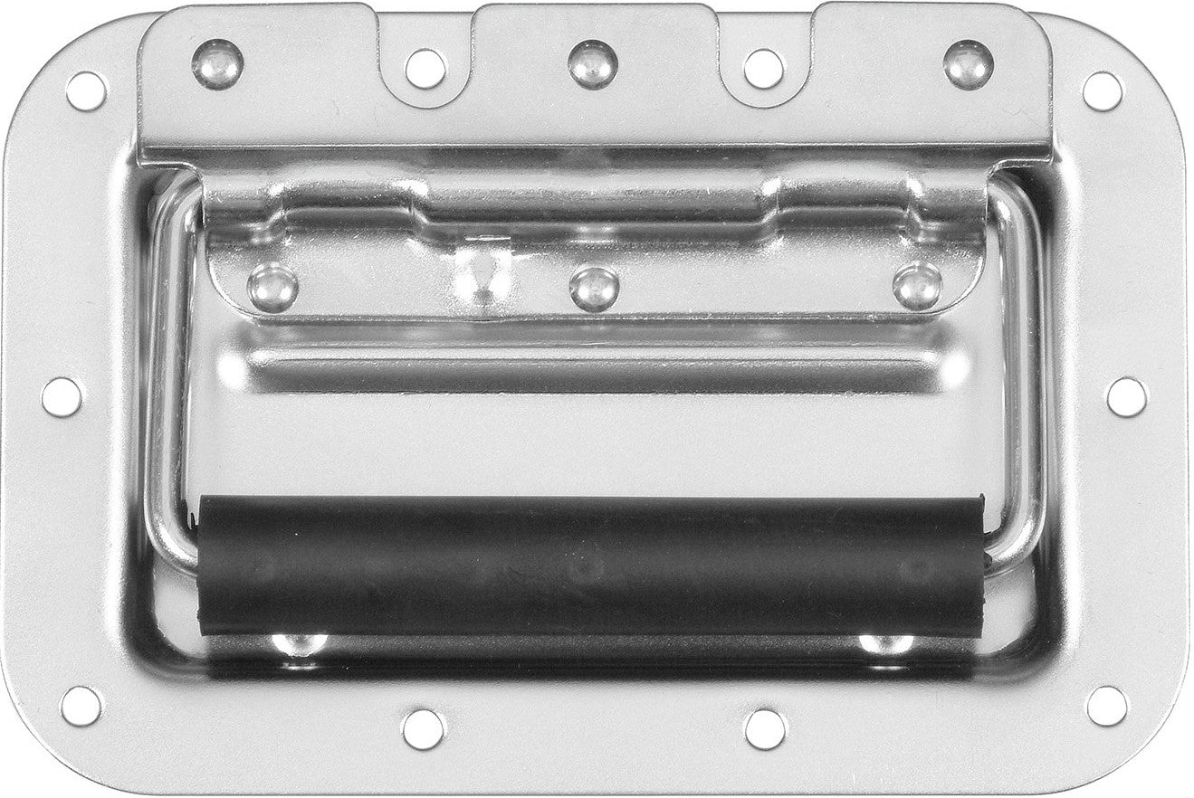 MR DJ HR100C Medium Spring Loaded Recessed Heavy Duty Chrome Flight Case Speaker Cabinet Road Case Handle