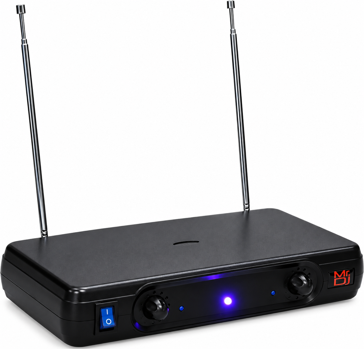MR DJ MIC6000 Wireless Dual Handheld design Microphone System + Carrying Case