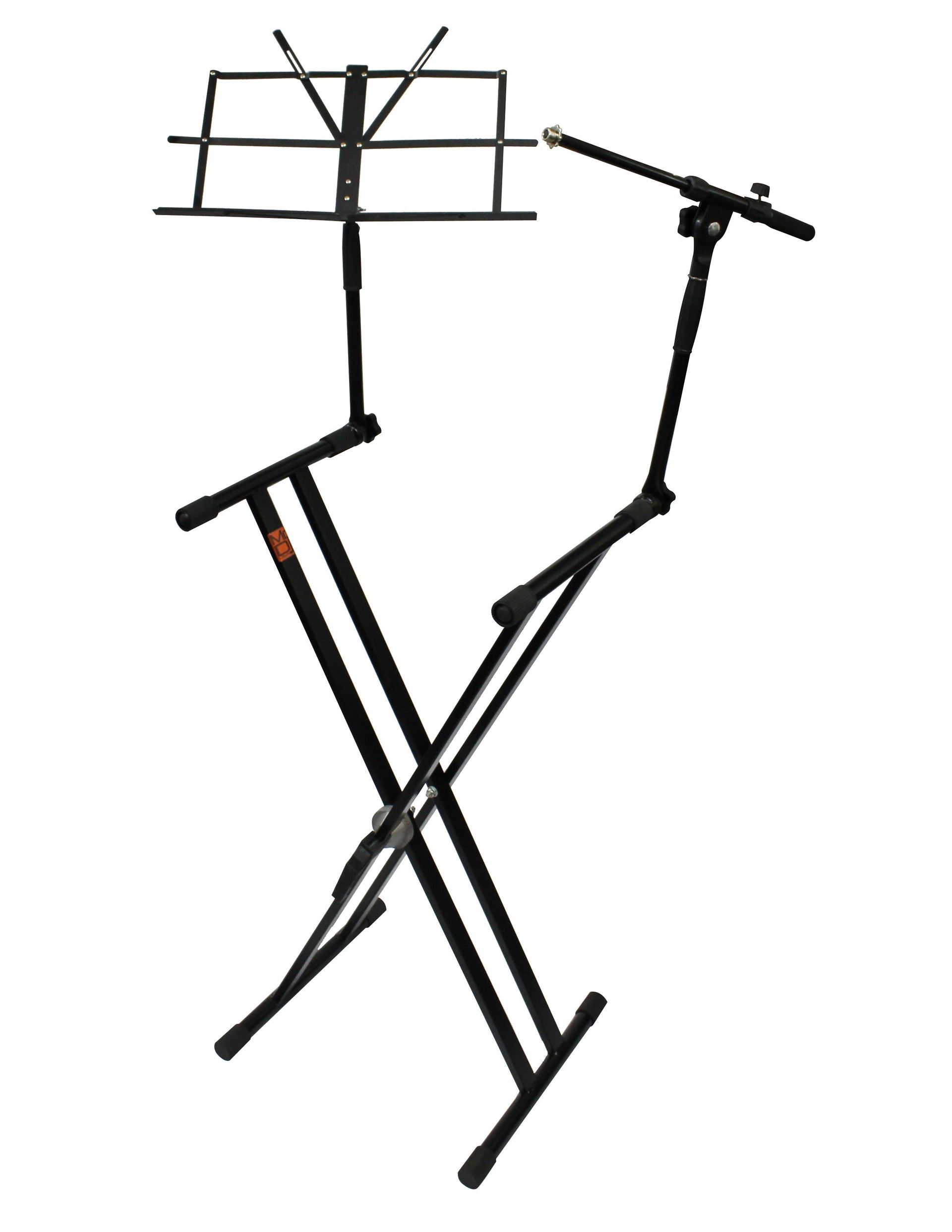 MR DJ KS-700 Keyboard Stand with Music Note Holder & Microphone Boom Arm