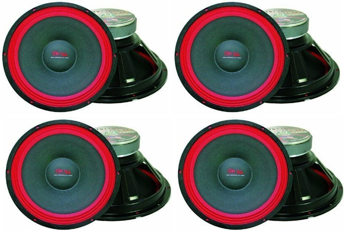 4 MR DJ 500W 12" Raw Replacement DJ PA Speaker Subwoofer 8Ohm Woofer 40oz Magnet