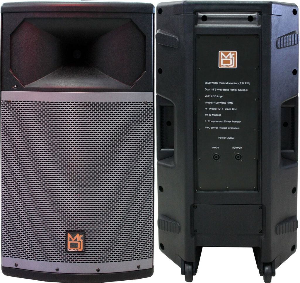 2 MR DJ PRO115S PA DJ Passive Speaker Professional PRO PA DJ 15" 2-Way Full-Range Passive DJ PA Multipurpose Live Sound Loudspeaker