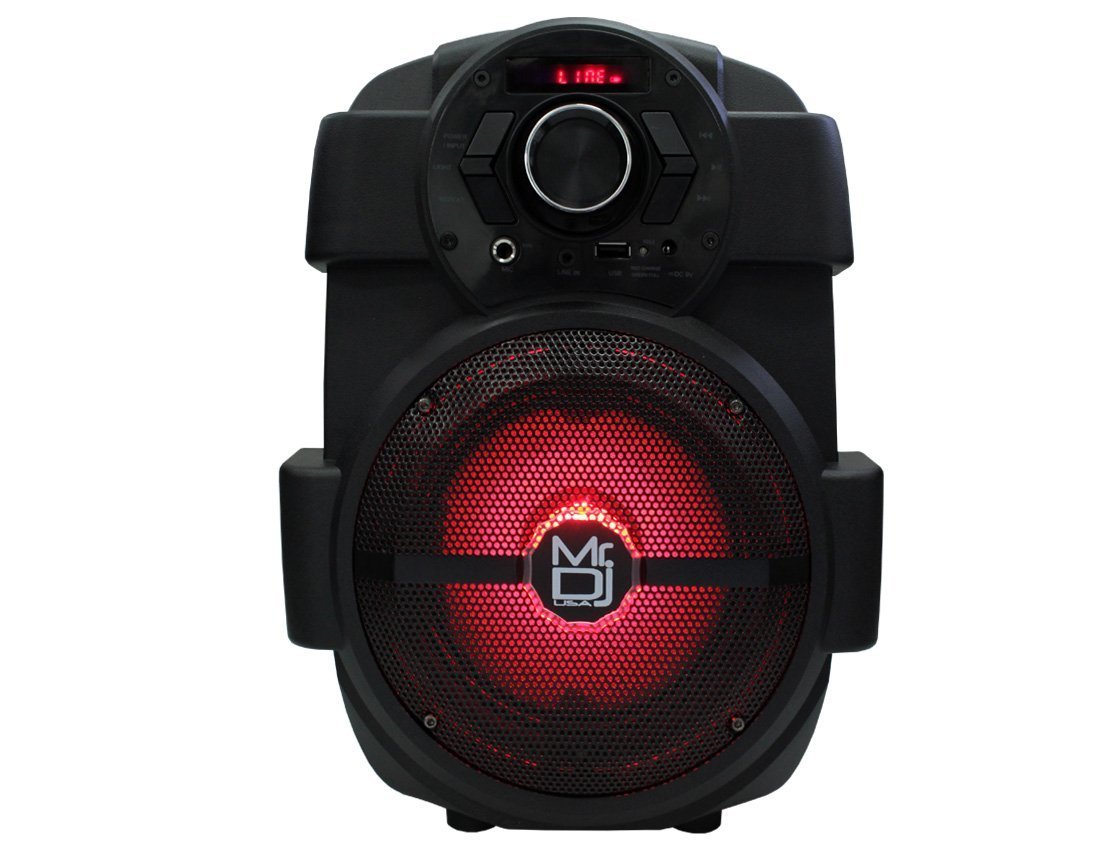MR DJ Pro 6.5" Rechargeable USB/Bluetooth Powered Party Speaker