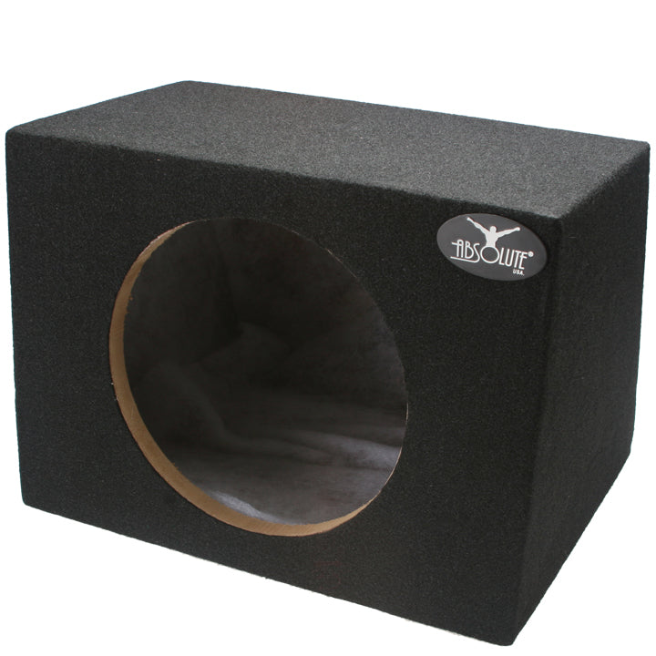 Absolute USA MSHF12 Single 12" Sealed Angled Hatchback Subwoofer Enclosure 1.20 Cu Ft