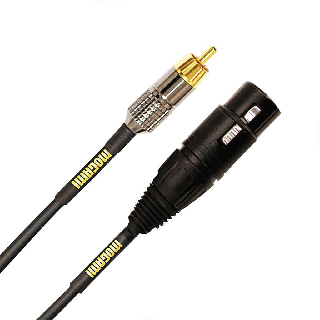 Mogami GOLD XLRF-RCA-06 Gold Series XLRF to RCA Cable – 6ft