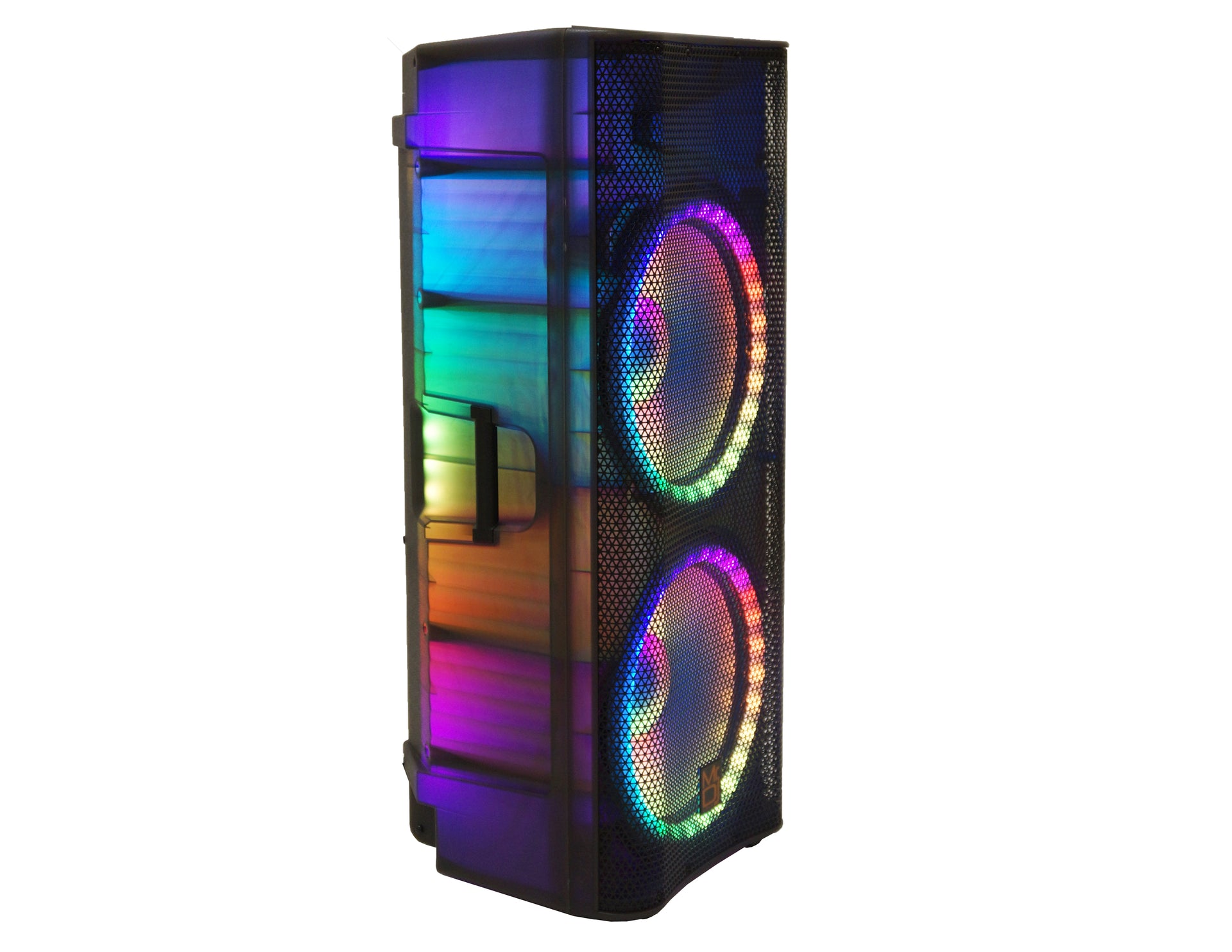 MR DJ PBX6500LED PRO PA DJ Dual 15” 3-Way Full-Range Powered/Active Live Sound Bluetooth Loud Speaker