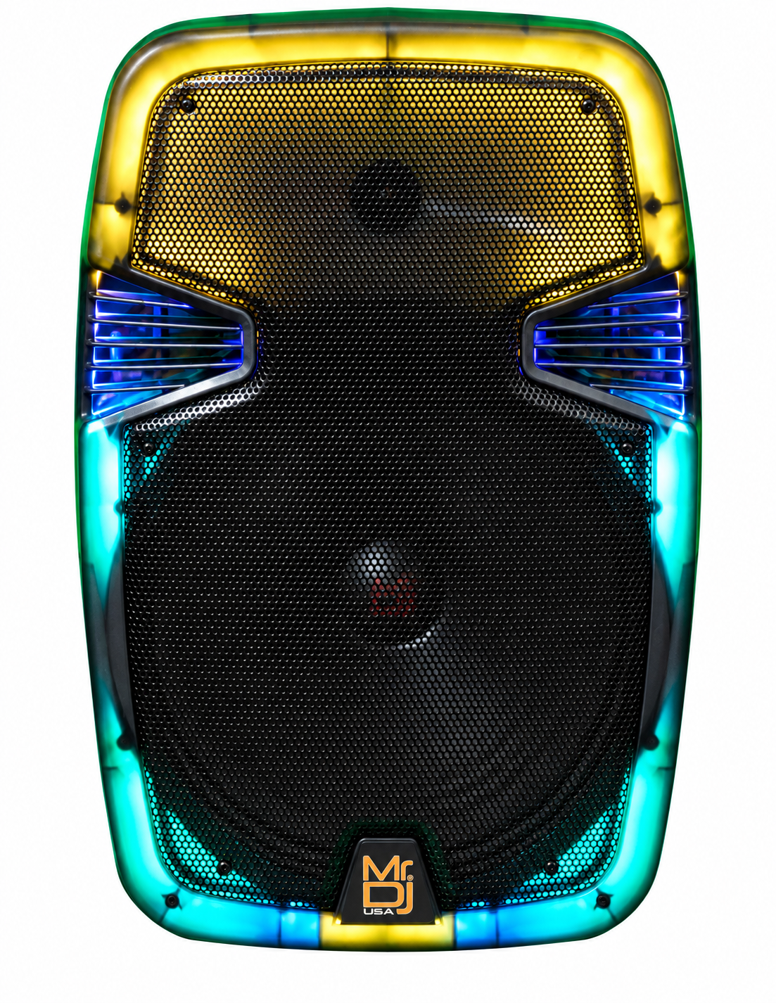 MR DJ PL15FLAME 15" Portable Translucent Bluetooth Speaker + Speaker Stand