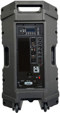 MR DJ PLED5200 PRO PA DJ 15" Portable Active Bluetooth Party Speaker /MP3/FM Radio Speaker