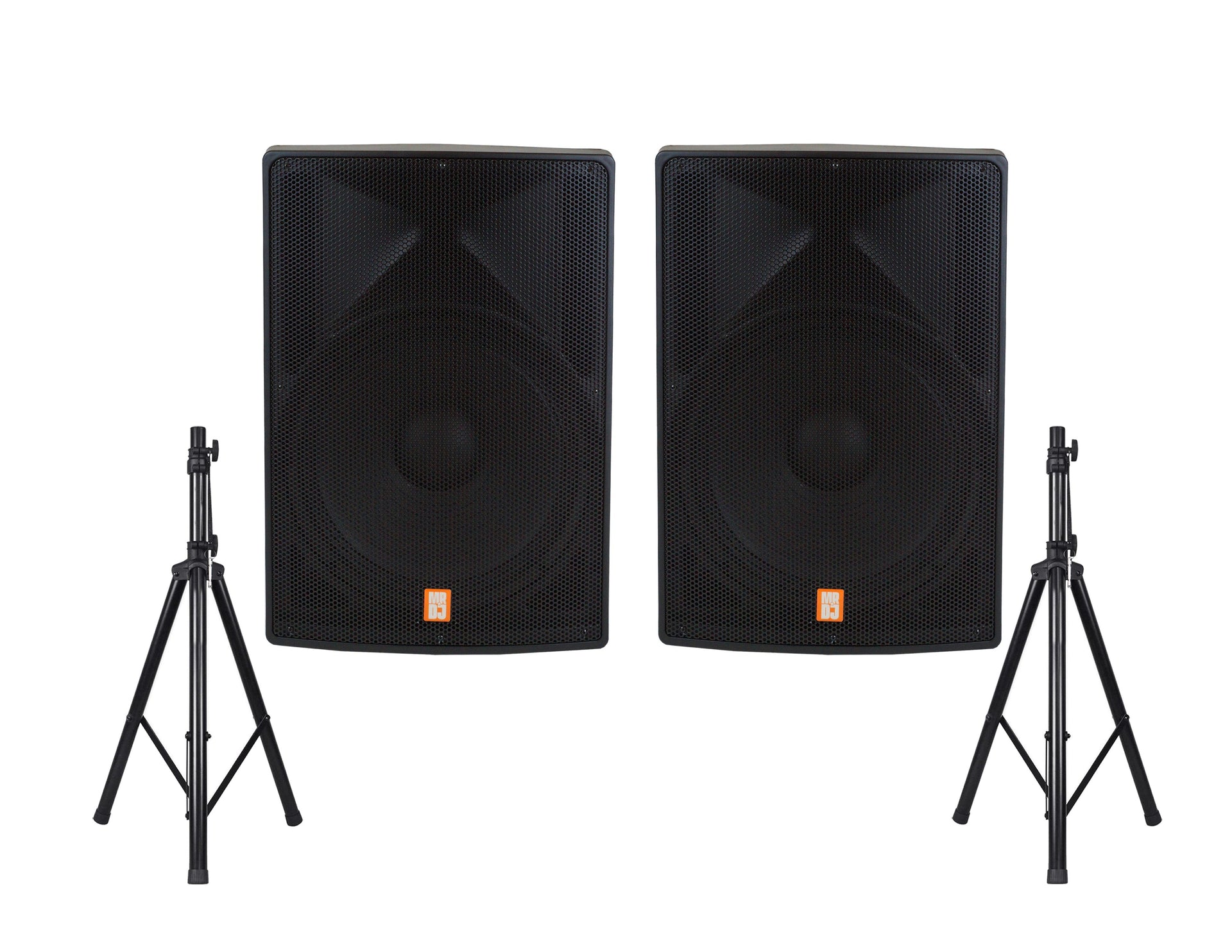 2 MR DJ PRO118S-B Powerful PRO PA DJ Single 18" Passive Speaker + Stand