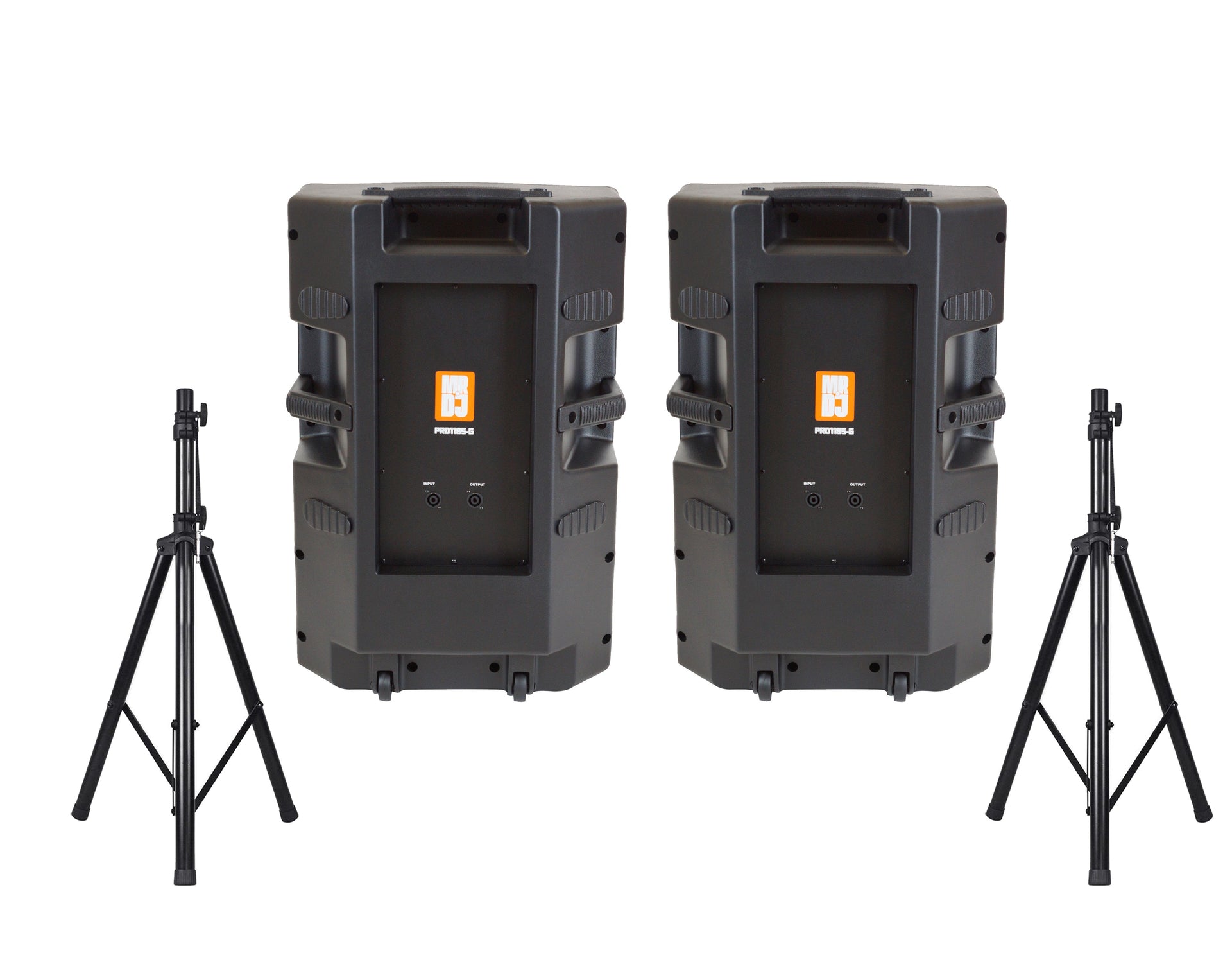 2 MR DJ PRO118S-G Powerful PRO PA DJ Single 18" Passive Speaker + Stand