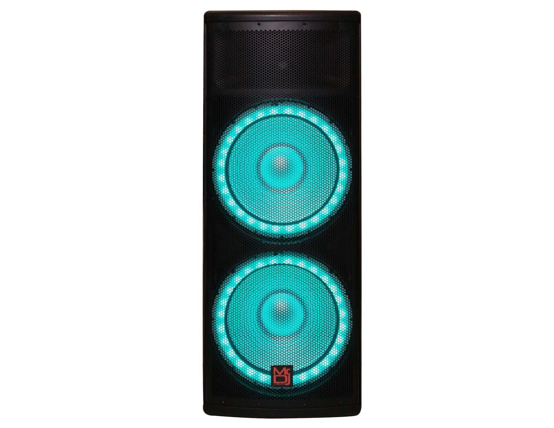 MR DJ PRO215LED 5500W PRO PA DJ Dual 15" 3-Way Powered/Active Live Sound Loud Speaker