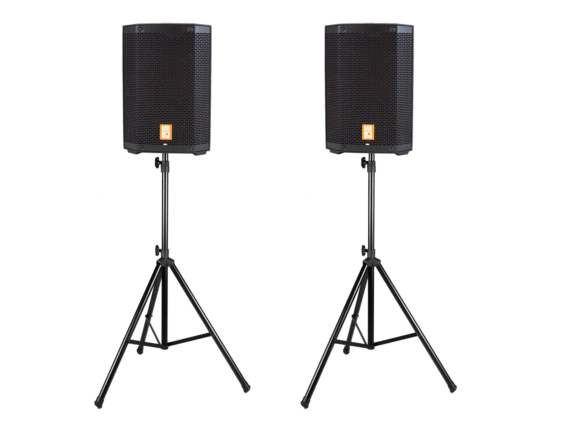 2 MR DJ PROX8PA PRO Battery Powered Active Portable PA Speaker All-in-One + Stand