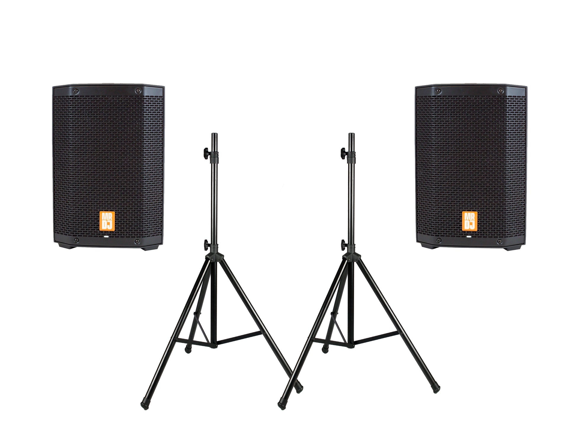 2 MR DJ PROX8PA PRO Battery Powered Active Portable PA Speaker All-in-One + Stand
