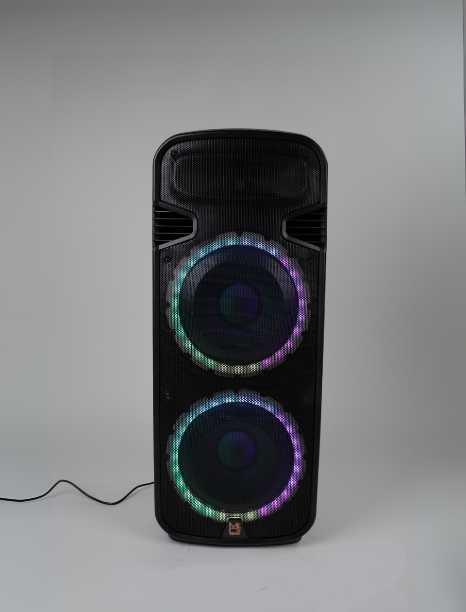 MR DJ PSBAT6200 Dual 15" 4000W Power 3 Way Party Speaker Bluetooth & Rechargeable Battery