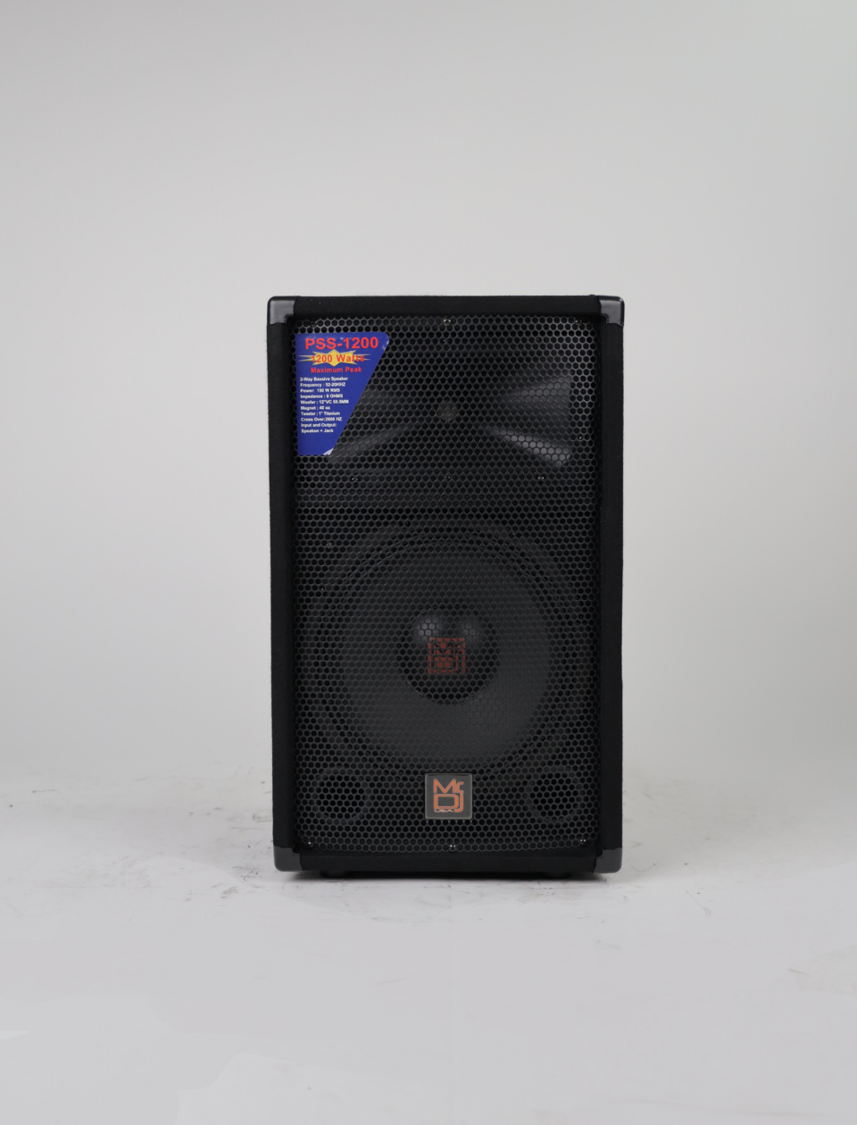 MR DJ PSS-1200 Single 12" Passive 1200 Watts 2-Way DJ/PA PRO Audio Loudspeaker