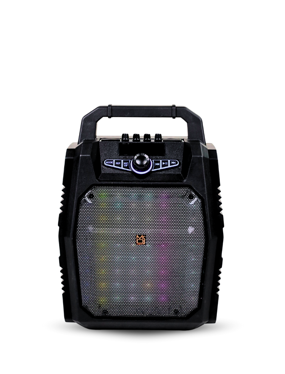 MR DJ PARTYROCK 8" Portable Powerful PA Bluetooth Speaker Karaoke Machine Battery Powered FM USB/Micro SD Card & LED Party Light