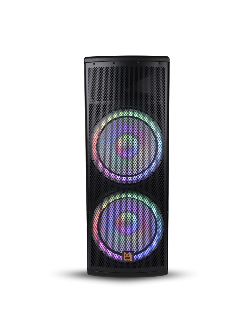MR DJ PRO215LED 5500W PRO PA DJ Dual 15” 3-Way Powered/Active Live Sound Loud Speaker