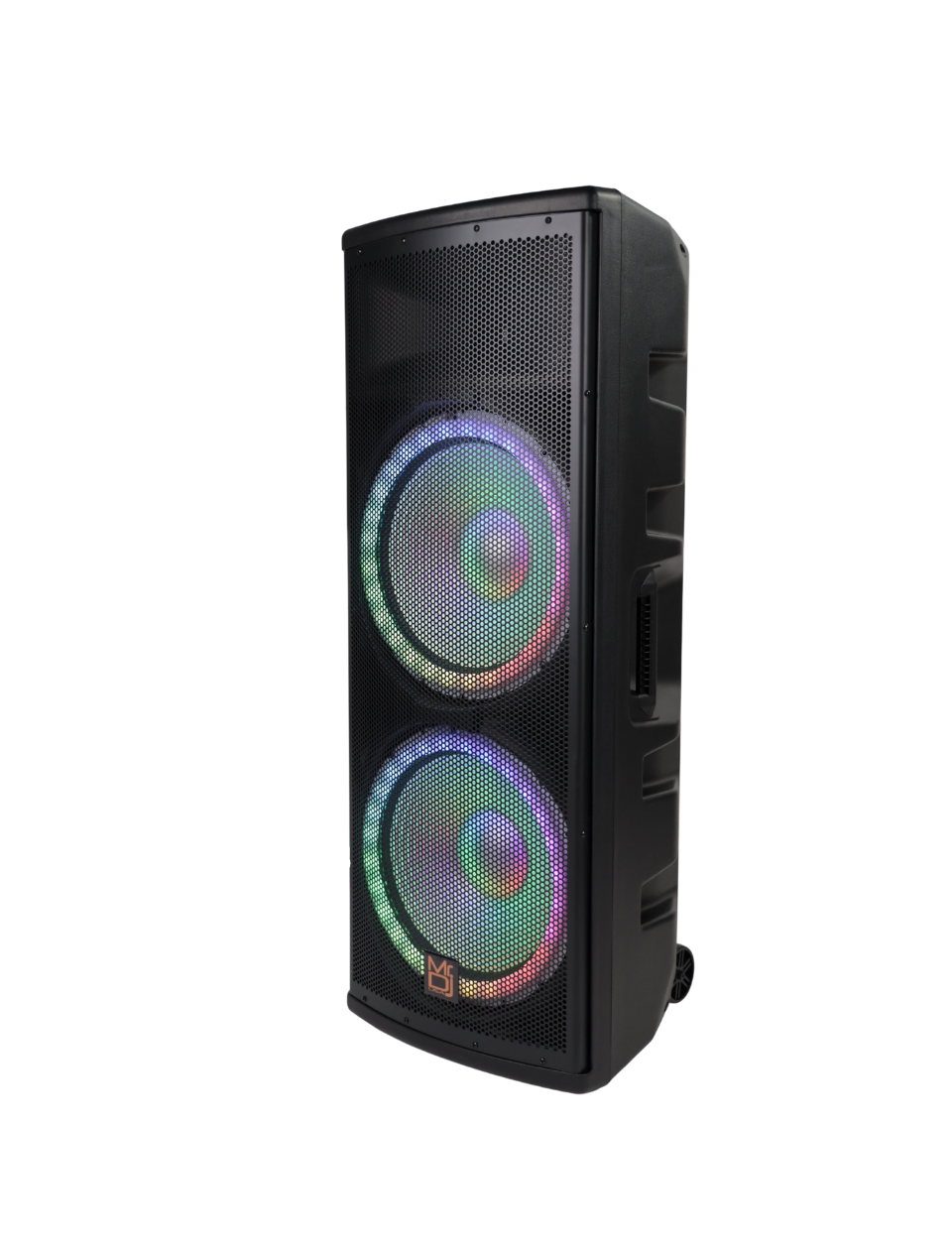 MR DJ PRO215LED 5500W PRO PA DJ Dual 15” 3-Way Powered/Active Live Sound Loud Speaker