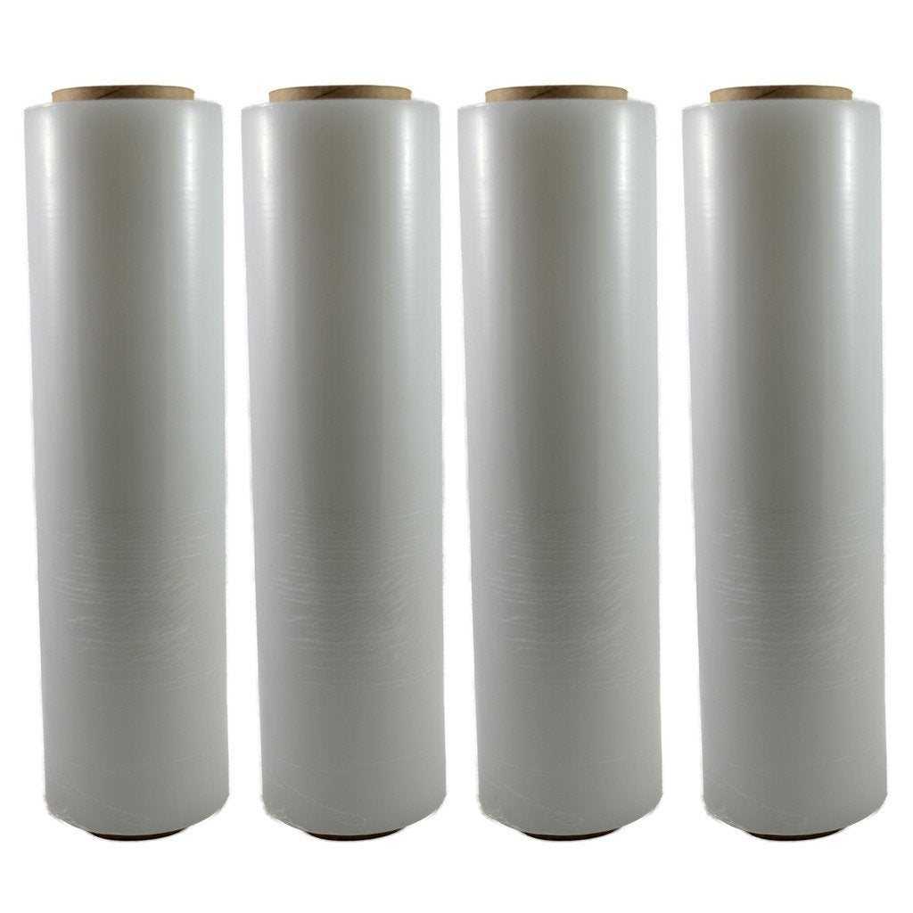 XP Audio Clear Stretch Film Shrink Wrap Pallet 4 Roll 18" 80 Gauge  + Knife