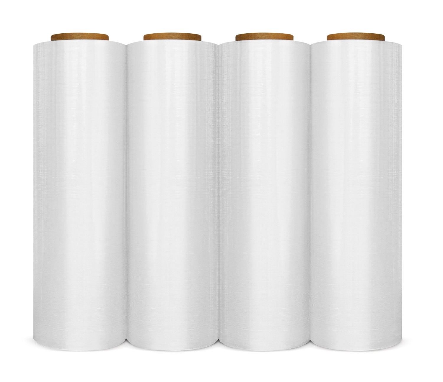 XP Audio 4 Rolls 18" 1500sq Feet 80 Gauge Pallet Wrap Clear Stretch Film Shrink Hand Wrap