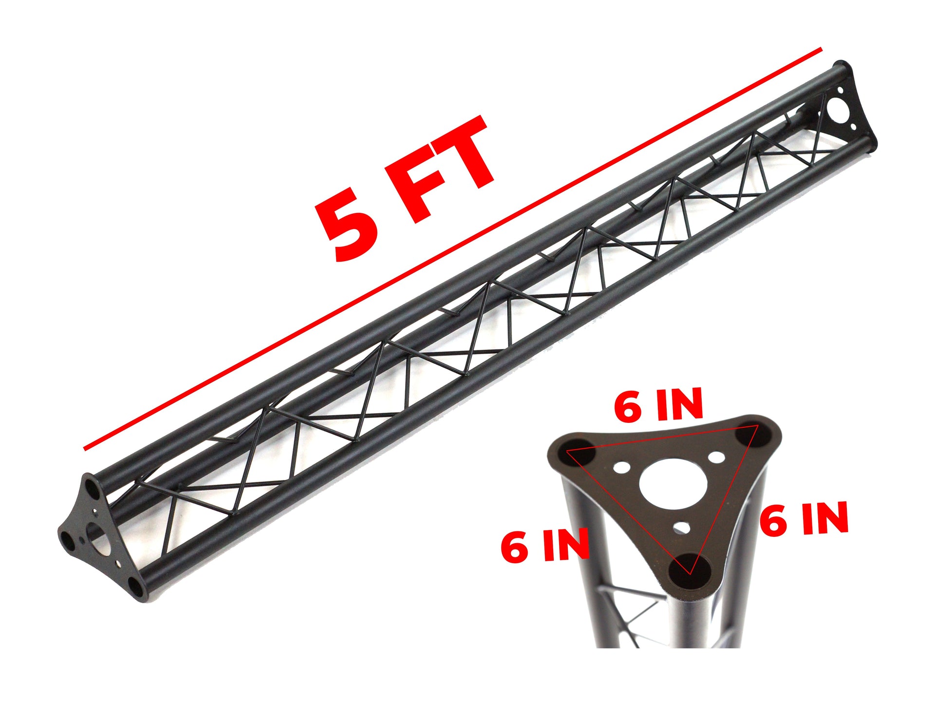 2 MR DJ LSBT5-6 5FT Triangle Bolted Truss Extension Heavy Duty DJ Lighting Truss Segment