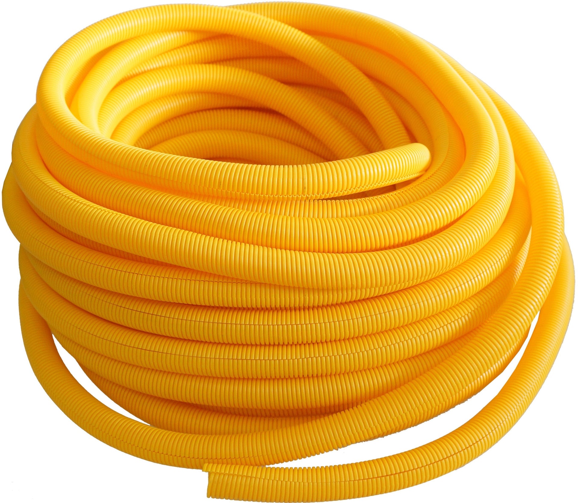 Absolute SLT14YL 100' 1/4" 6.35mm Yellow Split Wire Loom Conduit Tubing Sleeve Tube