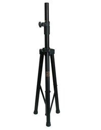 MR DJ SS-750PKG 2 Stage Speaker Stand - Heavy Duty Black Folding Tripod For PA DJ On Stage Use