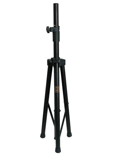 MR DJ SS-750PKG 2 Stage Speaker Stand - Heavy Duty Black Folding Tripod For PA DJ On Stage Use