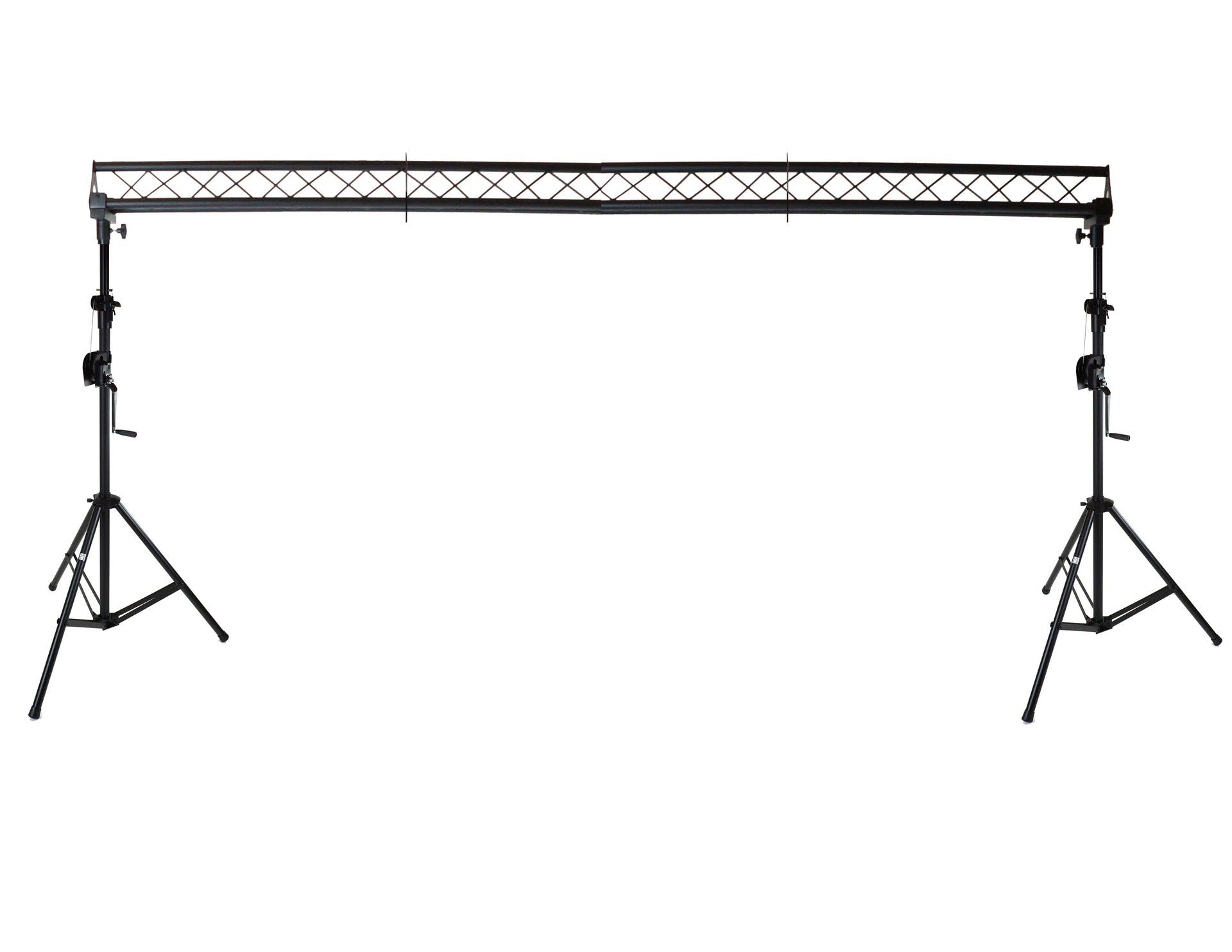 MR DJ ST150-2-6-3 DJ Lighting Truss Stand Dual Crank-Up Stand & 15FT X 6" Triangle Truss