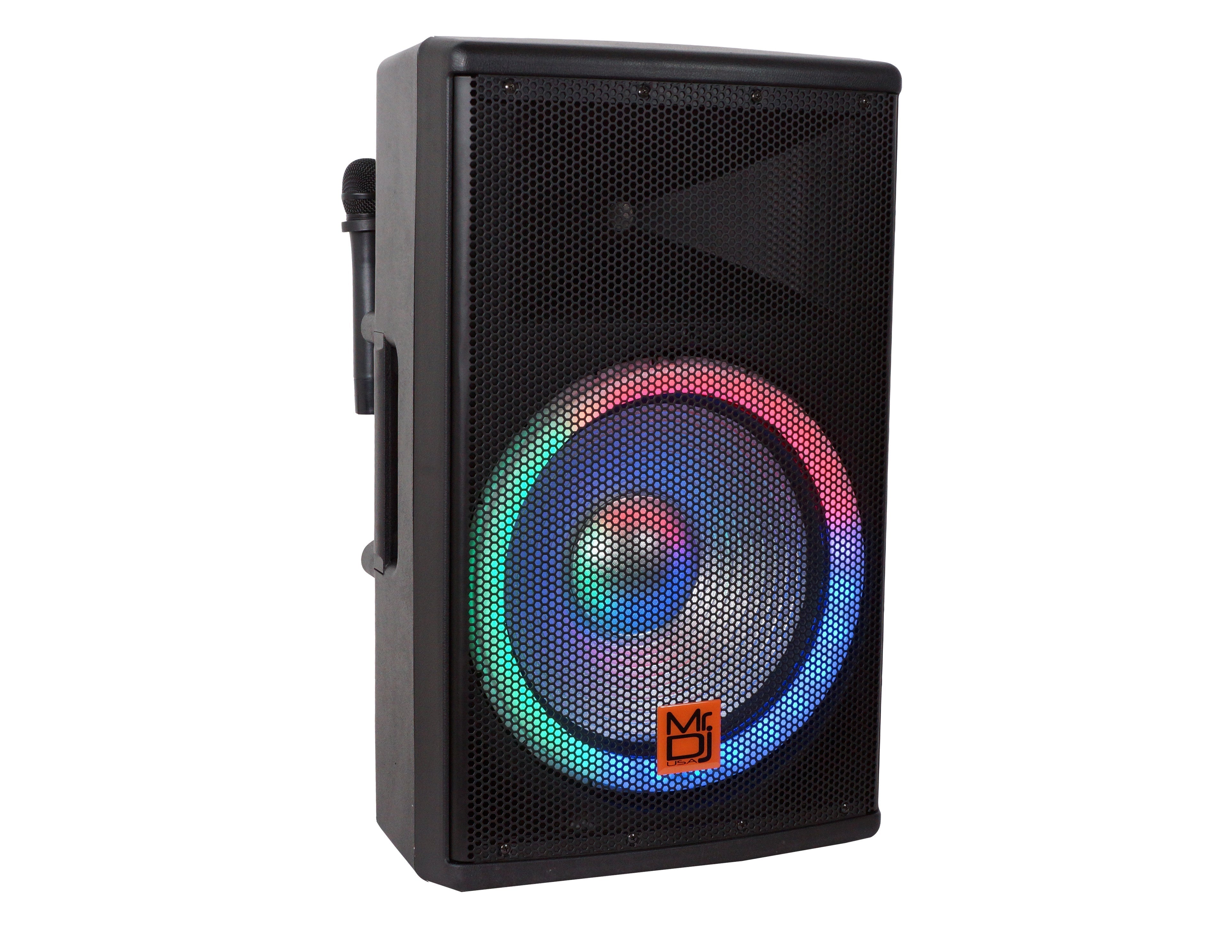 MR DJ SYNERGY15BAT 15" 3500W Rechargeable PRO  DJ Powered Loudspeaker Portable Speaker System