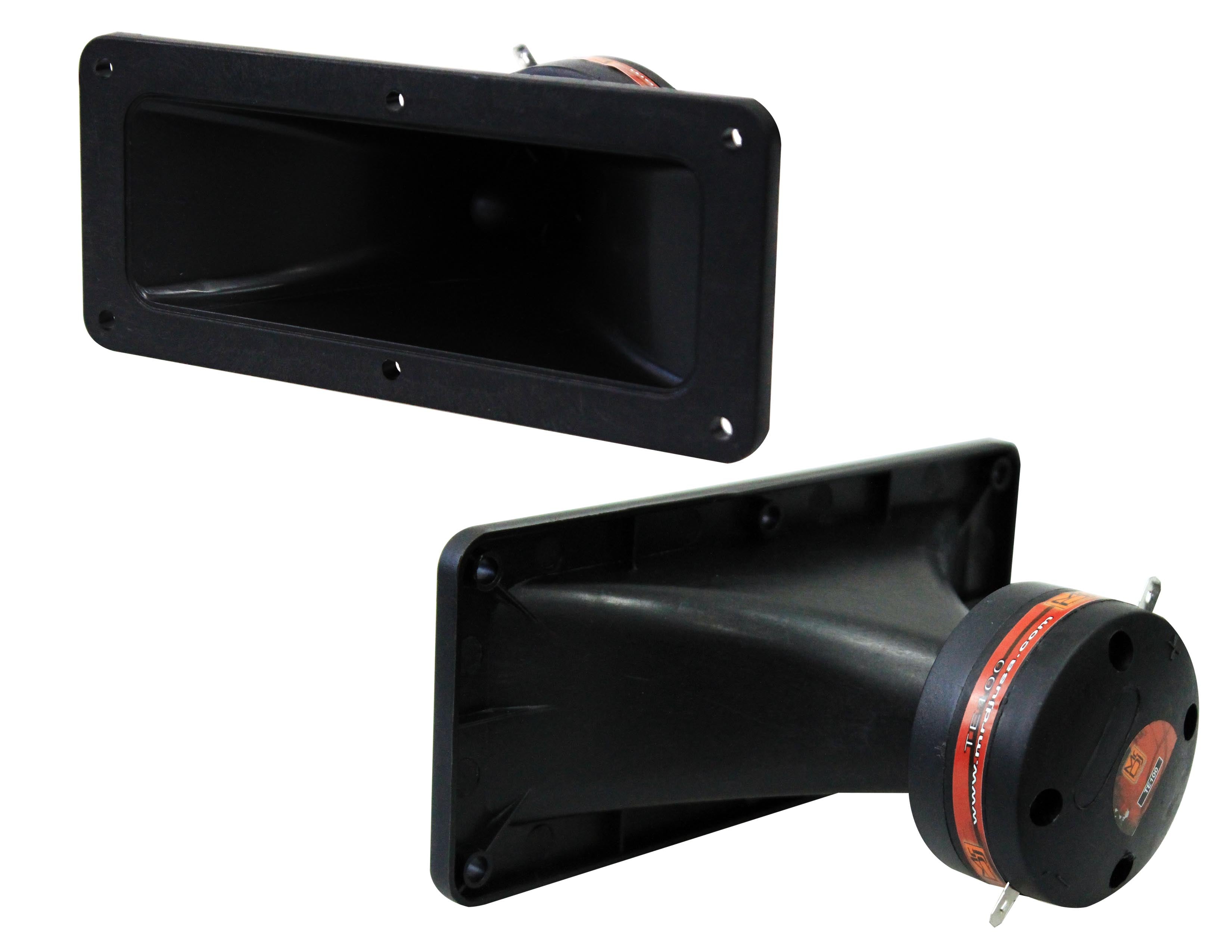 MR DJ TE100 3"x6" 300W PRO Audio PA/DJ Wide Screw-ON Type PIEZO Compression Horn Tweeter