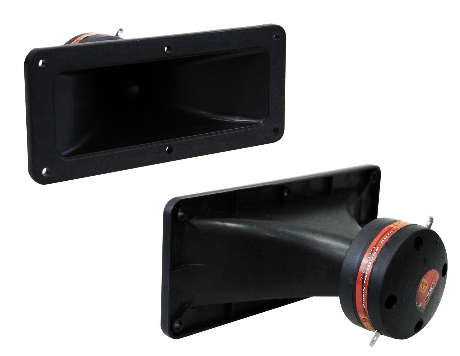 MR DJ TE100 3"x6" 300W PRO Audio PA/DJ Wide Screw-ON Type PIEZO Compression Horn Tweeter