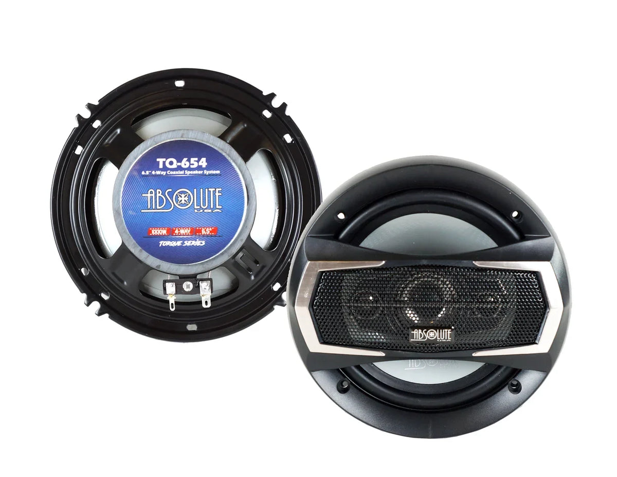TQ654 400W 6.5" Front & Rear Coaxial Speakers Fit 2003-07 Toyota Sequoia Bundle