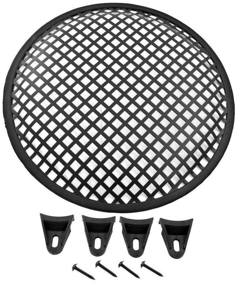 MR DJ DJS8 8" Metal Waffle Mesh Grill Speaker Subwoofer Woofer + Clips & Screws